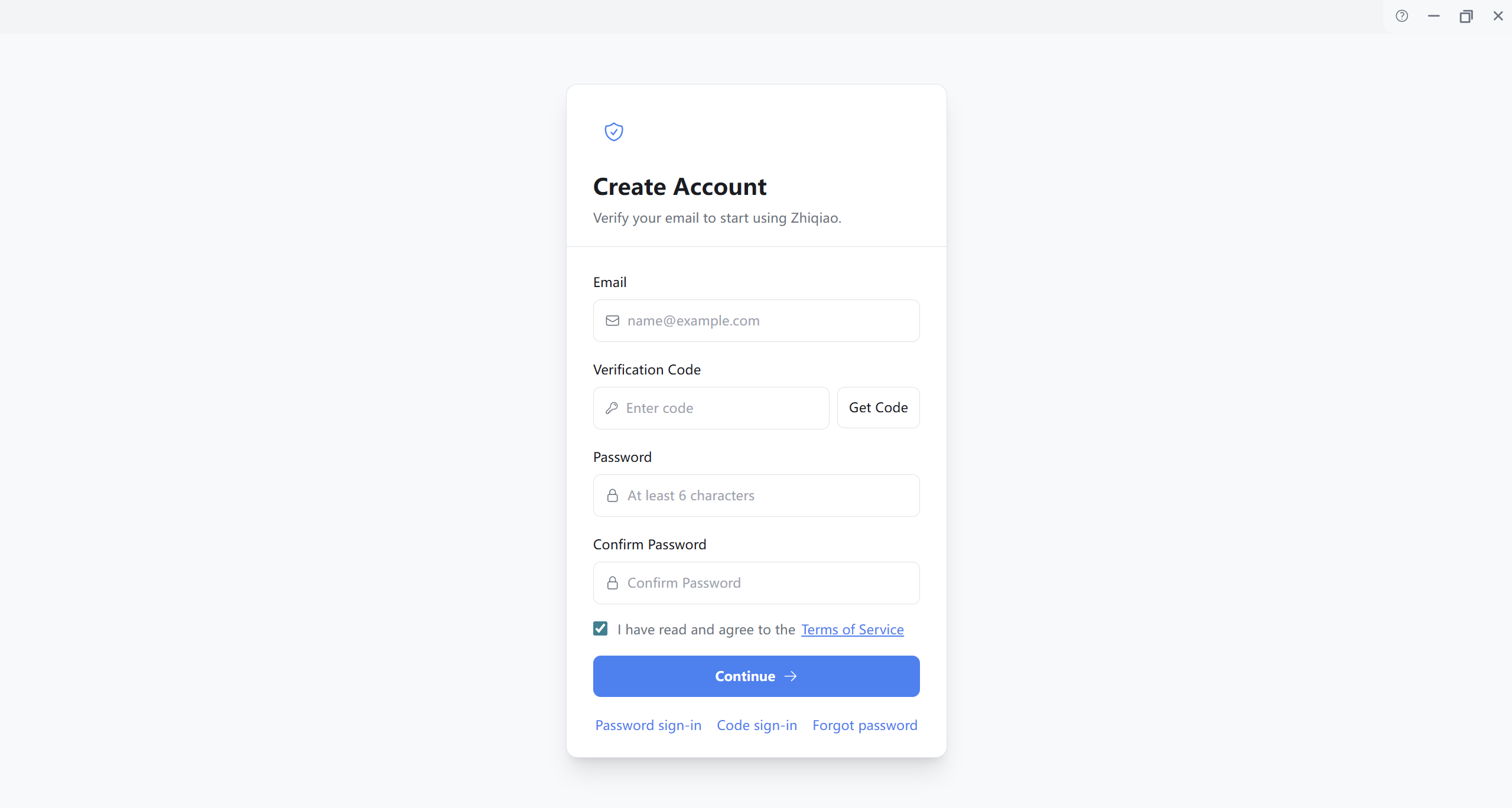 Register account